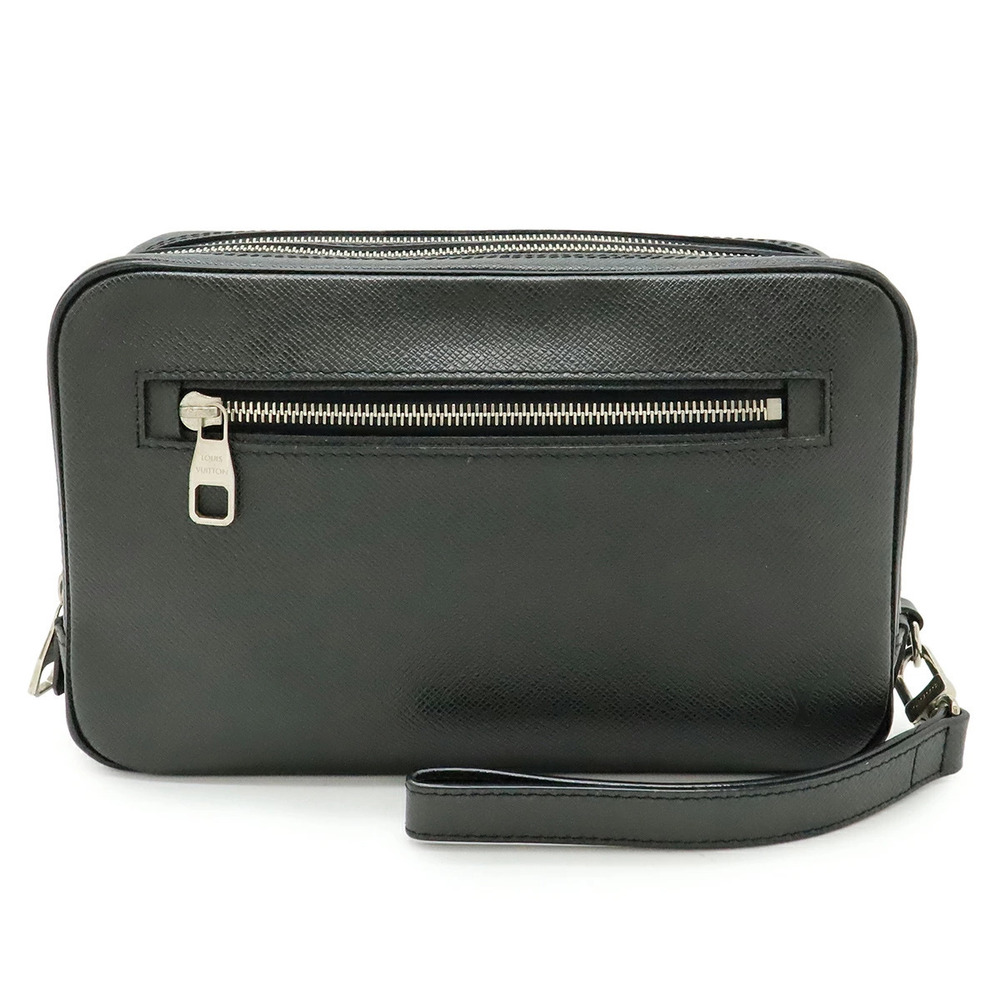 LOUIS VUITTON Taiga Neo Pavel Shoulder Bag Leather Ardoise Black